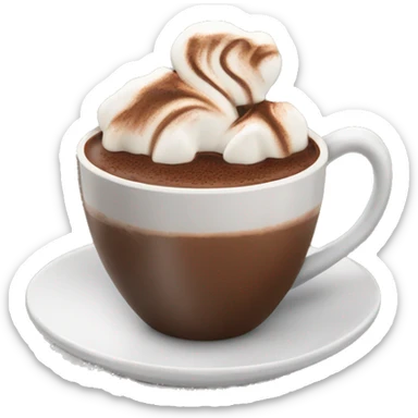 Hot chocolate sticker