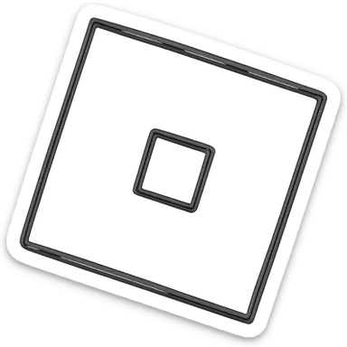 hand-drawn outlined Roblox icon sticker