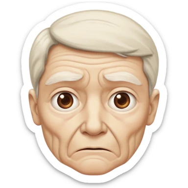 Create a person having memory loss sticker