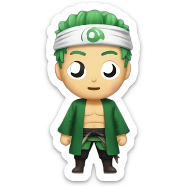 zoro who gets lost sticker
