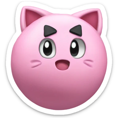 Jigglypuff punching bag sticker