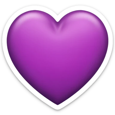 Dark violet like pink heart  sticker