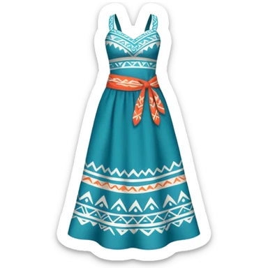 Moana’s dress sticker