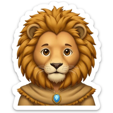 man in lion  costume  sticker