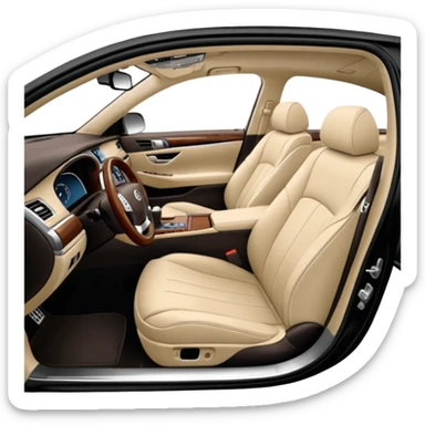 lexus ls430 2006 modified with black paint and beige seats sticker