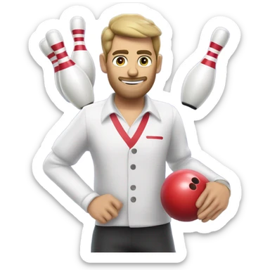 Bowling sticker