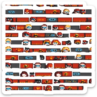 Incredibles superhero family sticker
