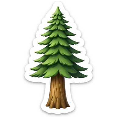 Pine tree sticker