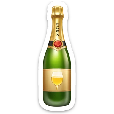 champagne sticker