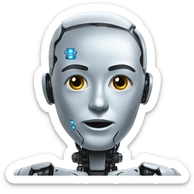 ai robot fac sticker