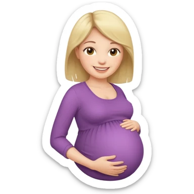 Una mamá embarazada sticker