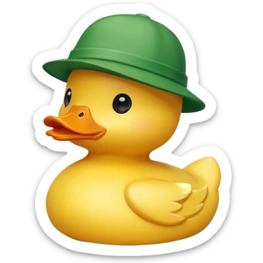 St Patrick's day duck sticker