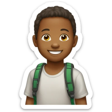 happy Malagasy child sticker