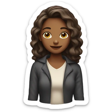 A girl who’s in love sticker