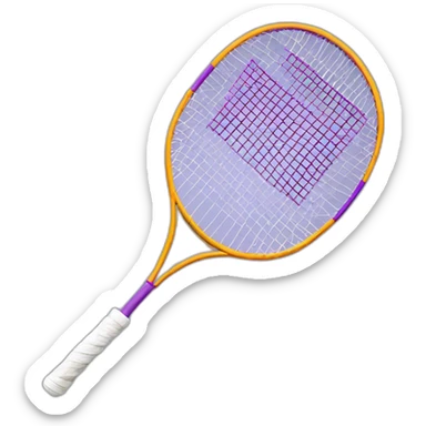 Raquette de badminton vilolette sticker
