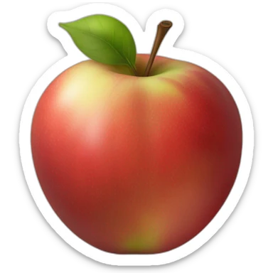 manzana atravesada por un rayo sticker