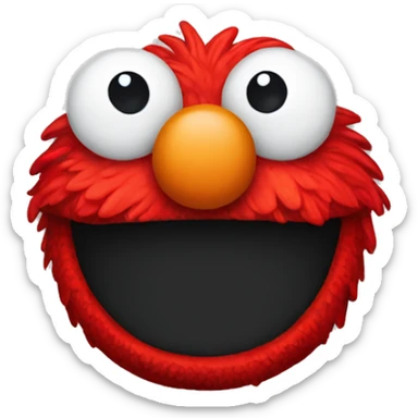 Cute Elmo head sticker