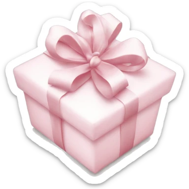 Light pink Christmas gifts under a white Christmas tree  sticker