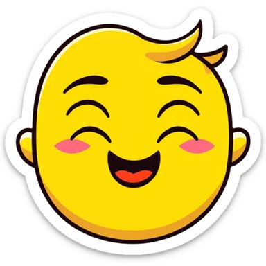 yellow face placing an index finger over pursed lips while winking and nodding sticker