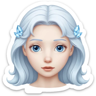 albino ice princess sticker