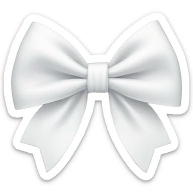 White Bow  sticker