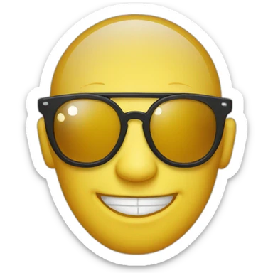 gangsta sunglass smiley emoji sticker