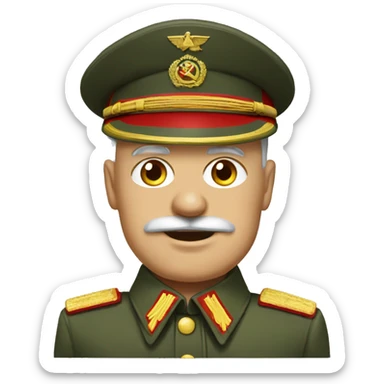 Soviet Military General Emoji Basic sticker