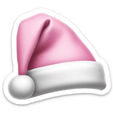 light pink santa hat sticker