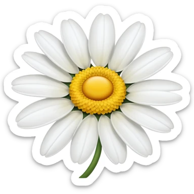One daisy flower sticker