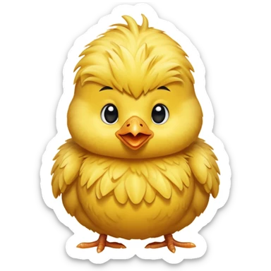 Baby chicken sticker