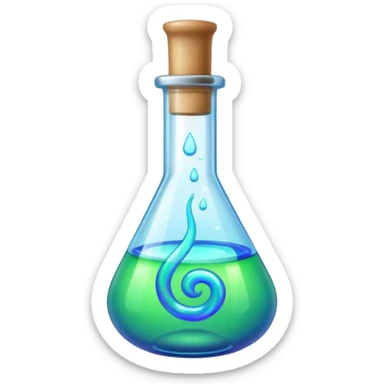 Potion – Glass vial filled  sticker