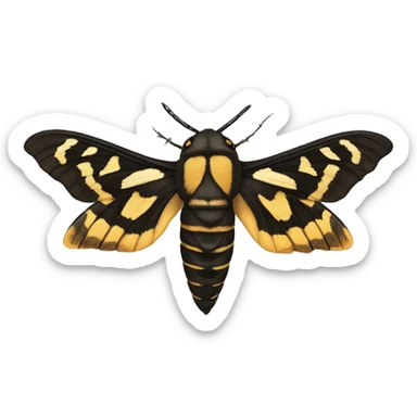 Deaths head hawk moth sticker