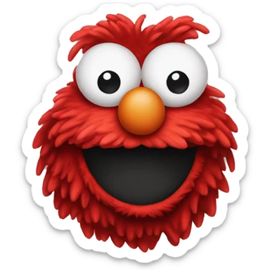 Cute Elmo head sticker