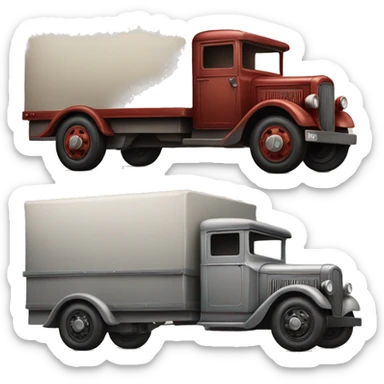 Very large 1934 moving truck sticker