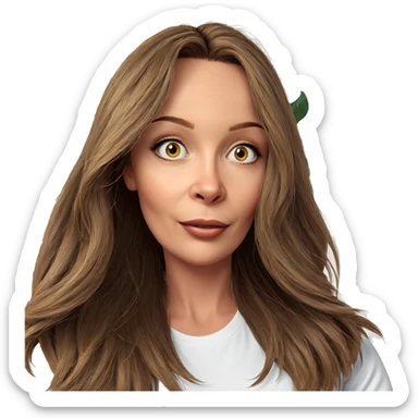 realistic portrait of a girl sticker