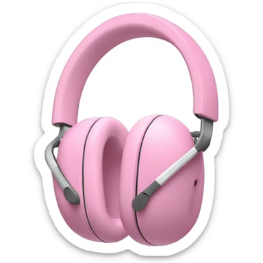 AirPod max headphones pink sticker