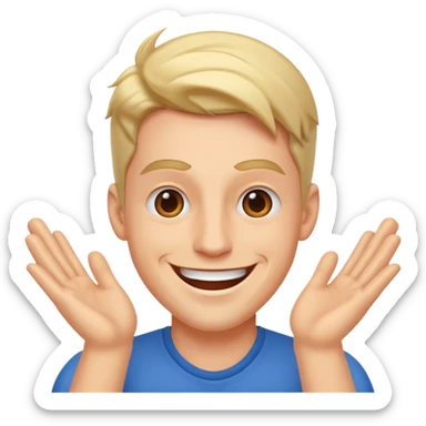 energetic man sticker