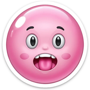 Chicle rosado sticker