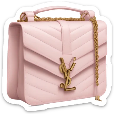 Pastel pink YSL bag sticker