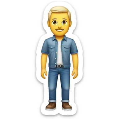 ￼ a software beer with Polo blue shirt and short, white jeans, ￼￼ sticker