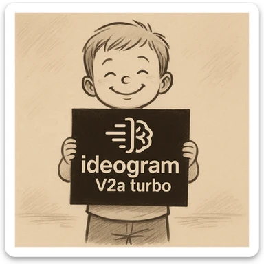 make drawing of a child holding a poster of this image sticker