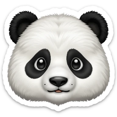 tête panda sticker