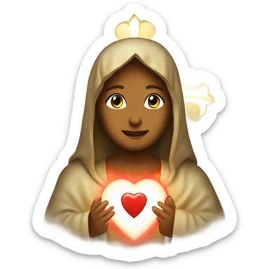 Sacred Hearts of Jesus and Mary icons  sticker