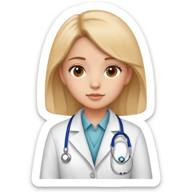 Veterinarian girl  sticker