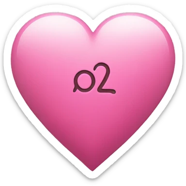 a pink heart with the text „ozan“ written in it  sticker