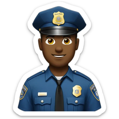 Los Angeles Police Officer white male sticker