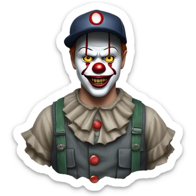Pennywise with cap sticker