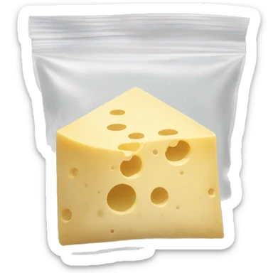 Parmesan powdered cheese in a ziploc sticker