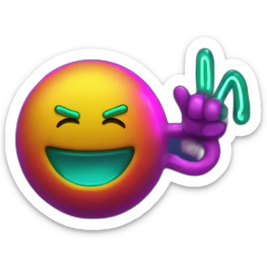 Juicy booty neon sign style man sticker