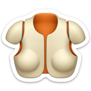 beije bone shoulder pads sticker